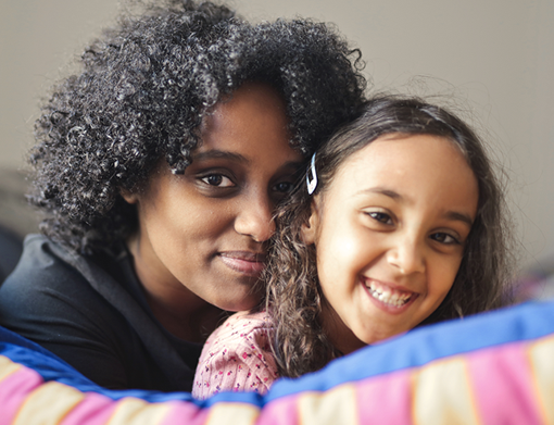 Mom and daughter